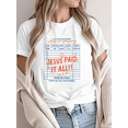 thumbnail image 1 of White Womans Jesus Paid It All Invoice Graphic Tees Print Tshirt S-5XL Shirts Tops, 1 of 4