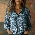 thumbnail image 1 of White Women Shirts, Women Cotton Shirt Printed Fashion Button Down Shirts Casual Tops Long Sleeve Blouse,Women Shirts XL, 1 of 3