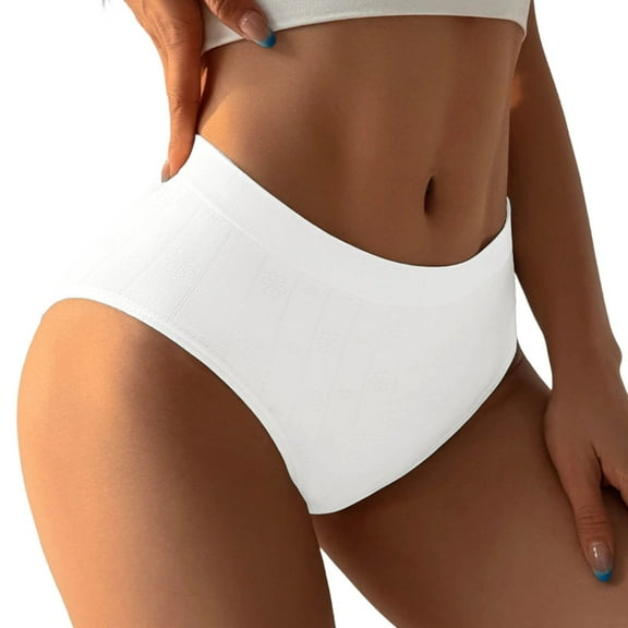 White Women's Panties Fashion Low Waist Underwear Color Striped Briefs Underwear Panties cotton