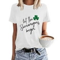 thumbnail image 1 of White Women's Short Sleeve T-shirt, Sweatshirt Womens Cute Trendy Shirt Casual Short Sleeve Pullover Tops,Women's Short sleeve T-shirt L, 1 of 6