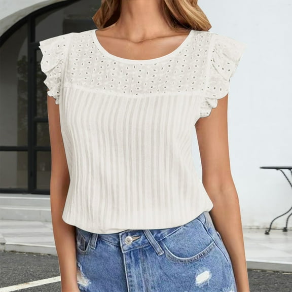 White Womens Blouses 2025 Spring/Summer New Women's Top Solid Color Off Shoulder Fashion Short Sleeve T Shirt for Women Ladies Tops and Blouses