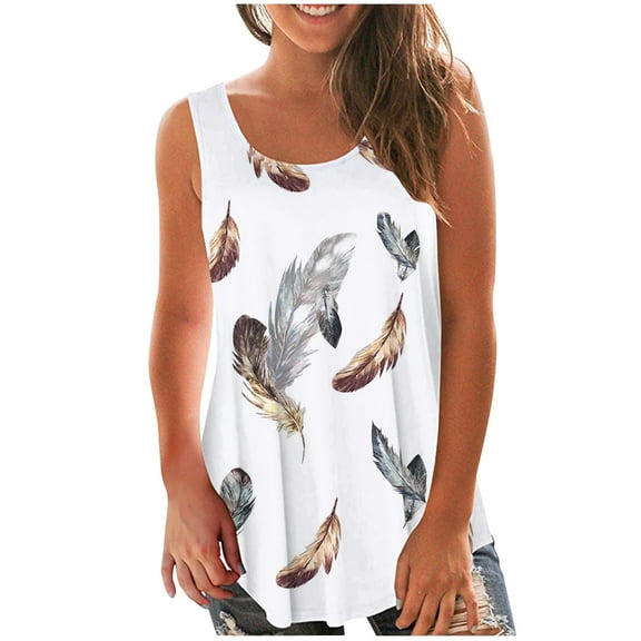 White Womens Blouses Women's Plus Size Loose V Neck Sleeveless T Shirts Strappy Casual Loose Summer Tee Top Blouse Tunic Ladies Ladies Tops and Blouses