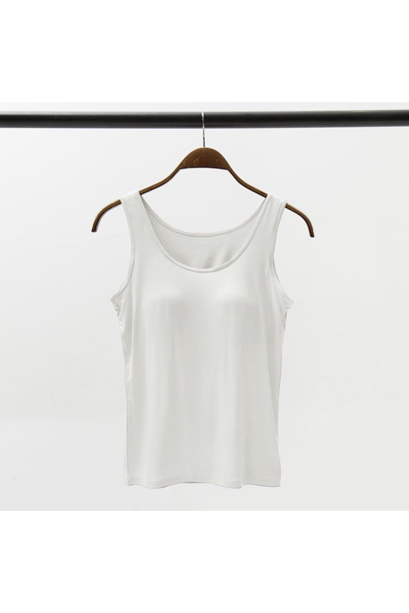 White Womens Blouses Women with Chest Pads Five Fingers Without Ring Bra Cups One Sports Camisole Ladies Tops and Blouses