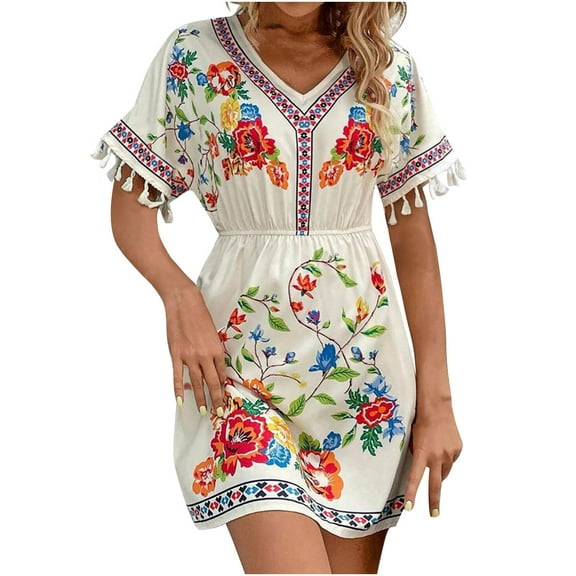 White Womens Formal Date Night Evening Modest Festival Dresses Homecoming Dresses for Ladies Midi Mini Petite Fringe Medieval Boho Fall Summer Dresses 2025 XXL