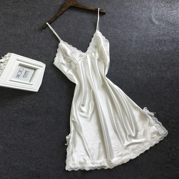 White Womens Pajama Sets, Spandex Pajamas for Women Set, Womens Pajama Pants, L Womens Pajama Shorts, Splicing Womens Silk Pajamas Set, Valentine's Day Splicing Sleepwear Summer Pajamas for Women