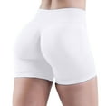 thumbnail image 1 of White Womens Pants High Waist Biker Shorts For No Front Seam Soft Hidden Butt Scrunch Shorts Yoga Workout Gym Shorts Casual Pants Women, 1 of 5