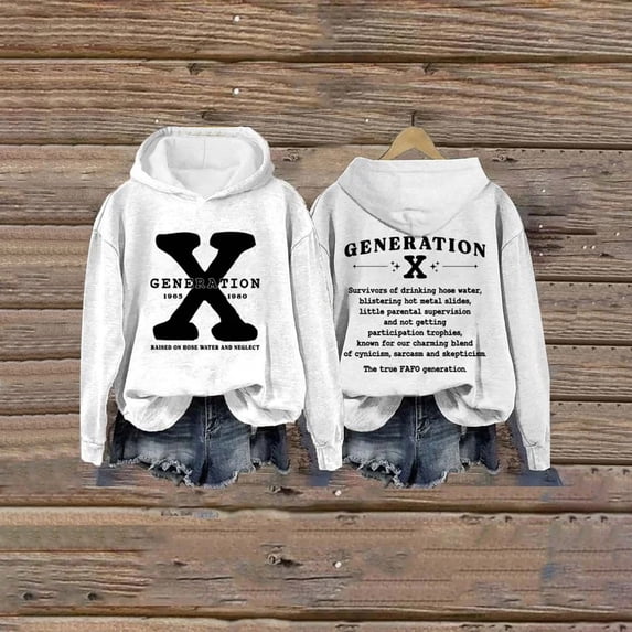 White Womens Sweatshirts Generation X Halloween Hoodie Fashionable Top Printed Floral Sweatshirt Hoodie Going Out Tops for Women
