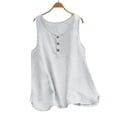 thumbnail image 1 of White Womens Tee Shirts, Polyester Dressy Tops for Women, Sleeveless Spring Clothes for Women 2024, Popular Womens Clothes 2024, Embellished Womens Oversized Tee Shirts, Tops Dress Shirts for Women, 1 of 4