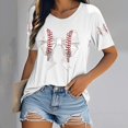 thumbnail image 1 of White Womens Tops Baseball Shirt Women Baseball Mom Tank Tops Graphic Tee Cute Workout T Shirts Casual Summer Sleeveless Vest Shirts for Women, 1 of 4