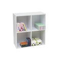 thumbnail image 1 of White Wood 4 Cube Organizer Storage Unit Bookcase Organizer, 1 of 2