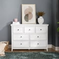 thumbnail image 1 of White Wood 7-Drawer Dresser/For Living Area/Provide Smooth Drawer Operation, 1 of 5