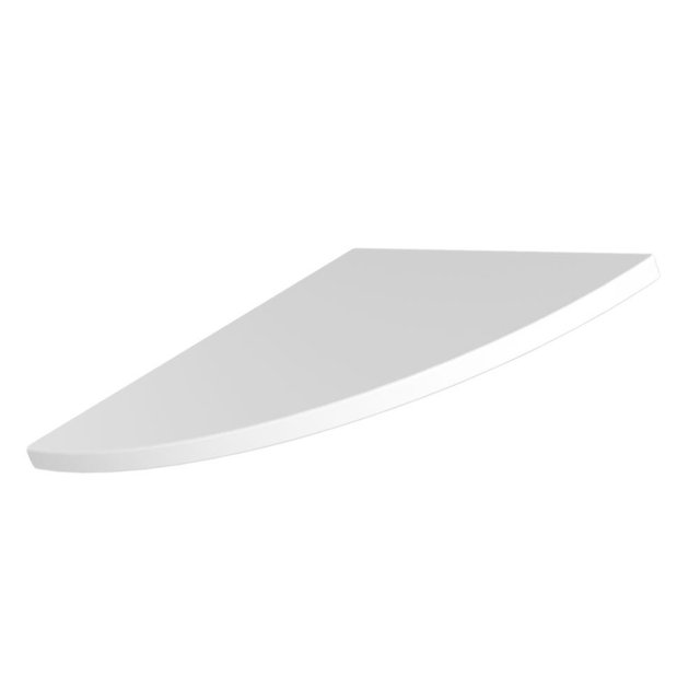 White Wood Bedroom Supahbadd Storage Shelving Triangle Fan Shelf