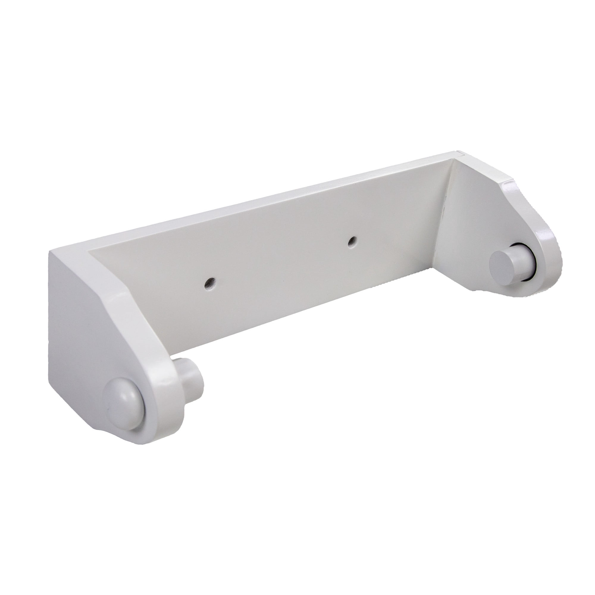 White Wood Dalton Paper Towel Holder, Kitchen and Laundry Room Wall Mount