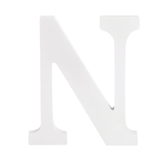 White Wood Letters 3 Inch, Wood Letters for DIY Party Projects (N)