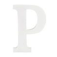 thumbnail image 1 of White Wood Letters 4 Inch, Wood Letters for DIY Party Projects (P), 1 of 5