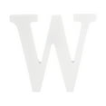 thumbnail image 1 of White Wood Letters 4 Inch, Wood Letters for DIY Party Projects (W), 1 of 5