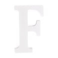 thumbnail image 1 of White Wood Letters 6 Inch, Wood Letters for DIY Party Projects (F), 1 of 5