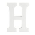 thumbnail image 1 of White Wood Letters 6 Inch, Wood Letters for DIY Party Projects (H), 1 of 5