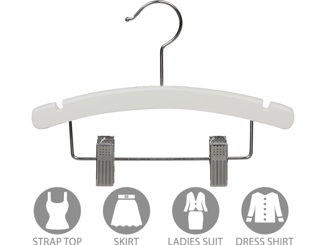 White Wooden Baby Hanger 10  Product & Reviews - Only Hangers – Only  Hangers Inc.