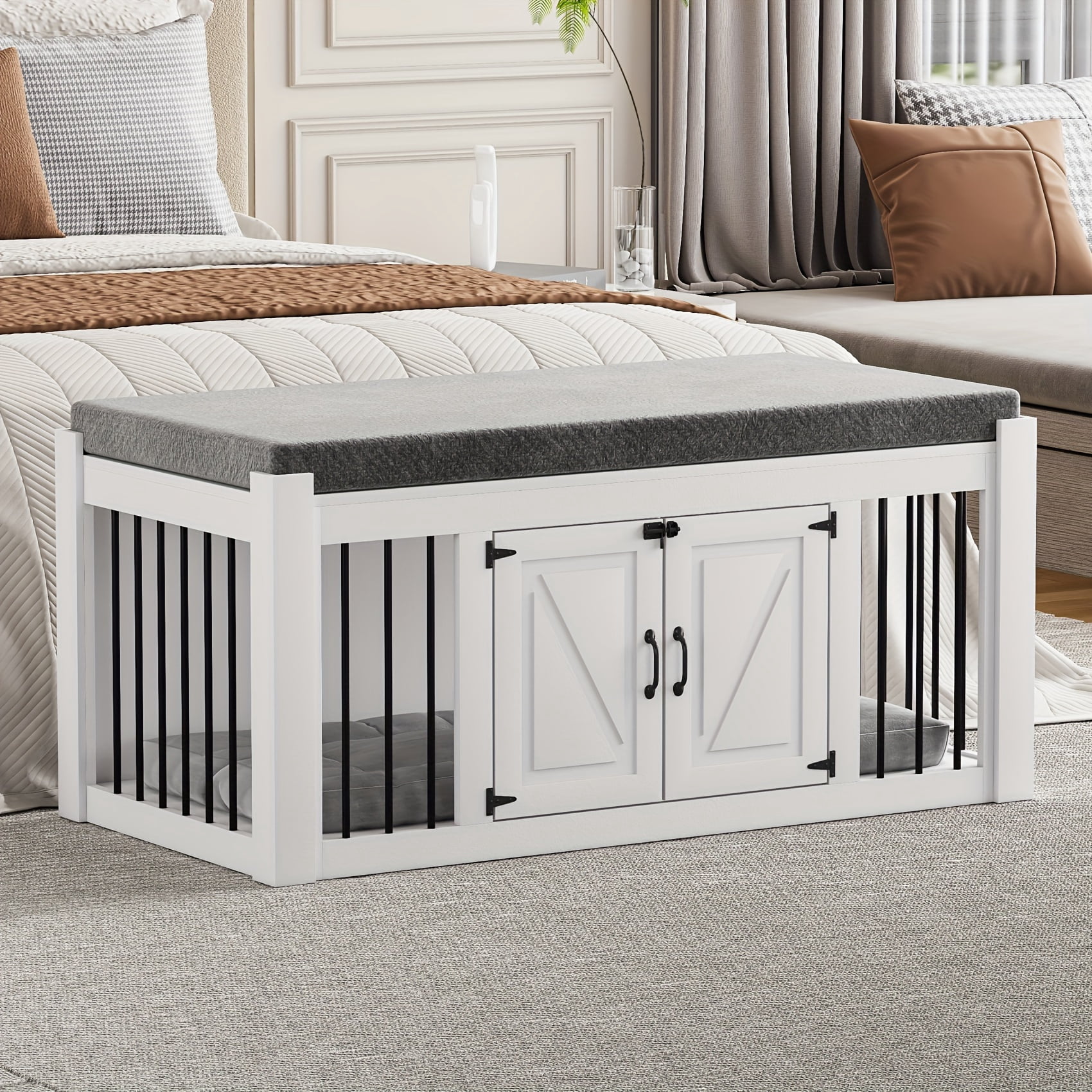 Illustration of Reinforced Dog Crate Panel Attachment