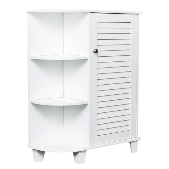 White Wooden Floor Standing Storage Cabinet Bedroom Organizer Furniture Living Room Bathroom Cabinet