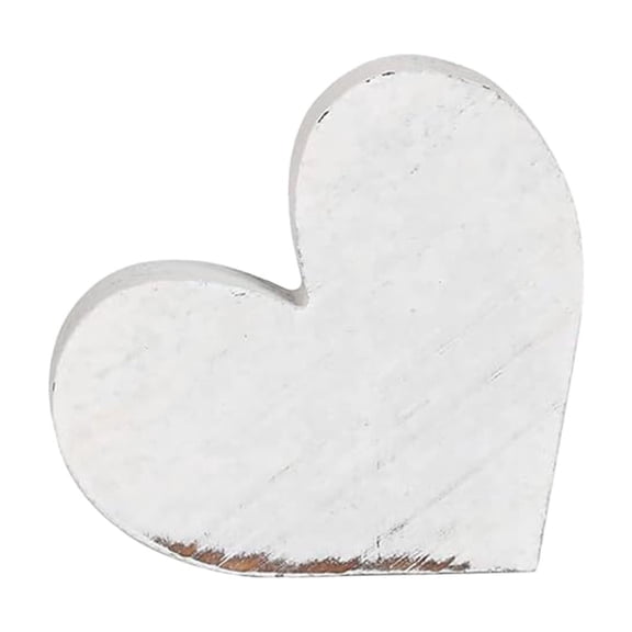White Wooden Hearts Tiered Tray Decor Distressed Wooden Heart For Tabletop Anniversary Valentines Day Rustic Farmhouse Decor For Home Shelf Mantel Handcrafted Wood Heart Ornament For Gift