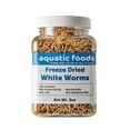 thumbnail image 1 of White Worms--Freeze Dried Floating White Worms for All Tropical Fish, Marine Fish, Discus, Cichlids, Koi & Pond Fish, Turtles…3oz Small Jar, 1 of 2