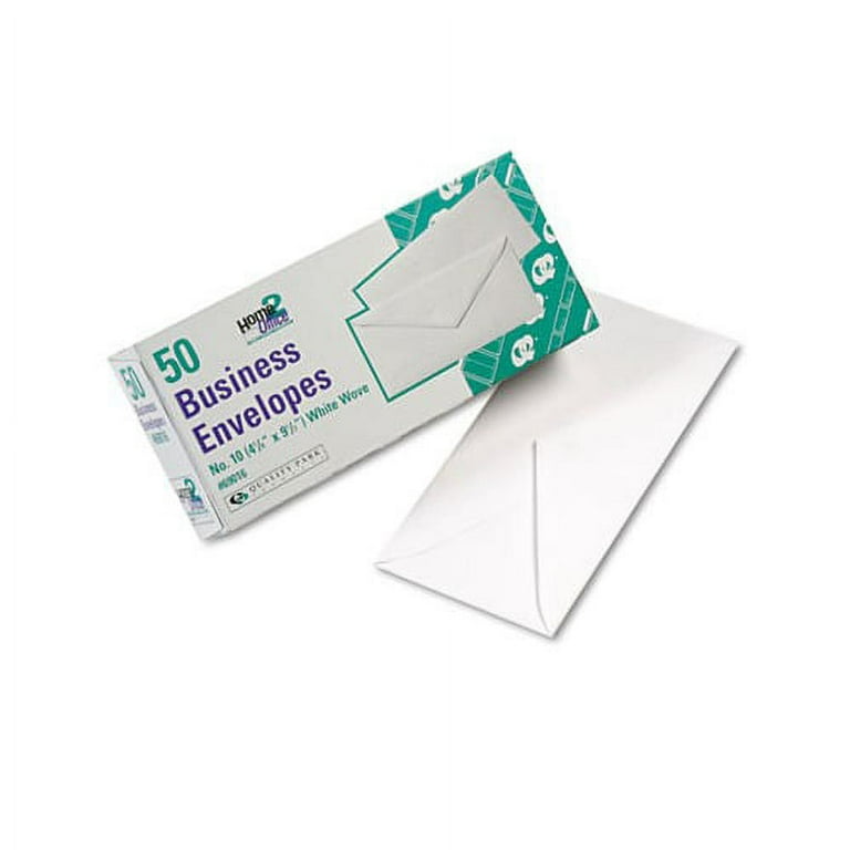 Security Tint Window Envelope, #10, Bankers Flap, Gummed Closure, 4.13 x 9.5, White, 500/Box
