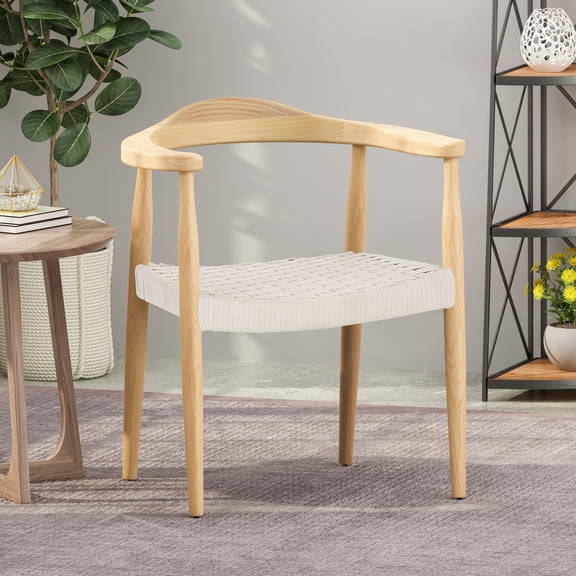 White Woven - Smooth Open Grain - Dining Space - Blend Well Arm Chair