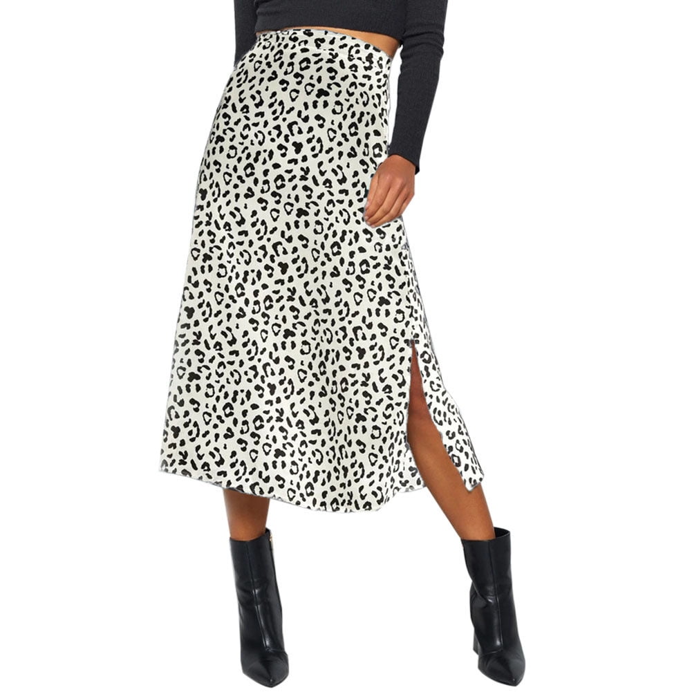 Leopard print midi skirt video hot sale