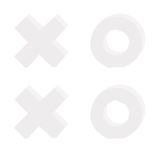 White XOXO Letters Valentine's Day Decor for Tiered Tray, 3.5 Inch Small Love Sign Ornament, Lightweight Table Decoration for Bedroom Wedding Party, Cute Galentine's Gift