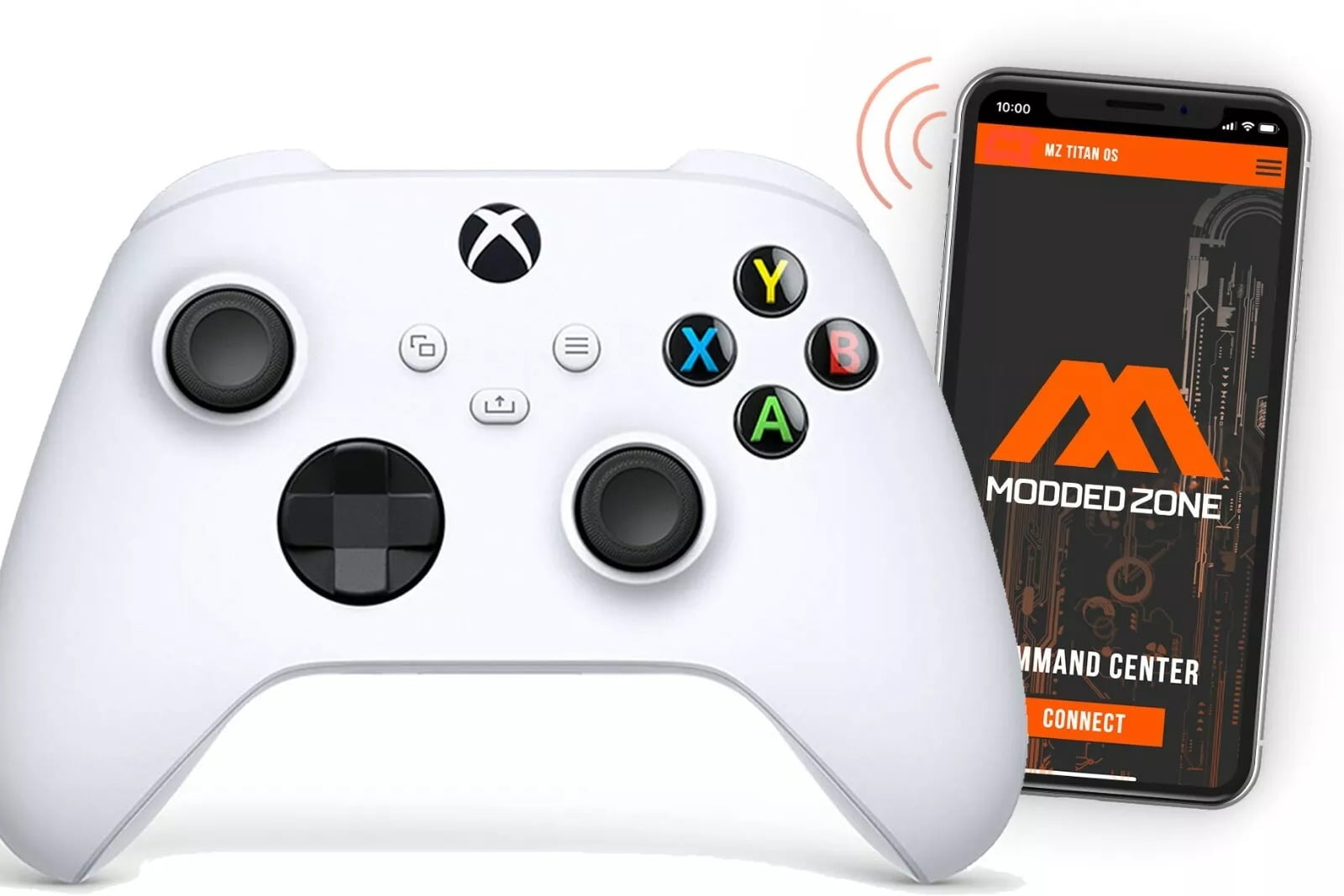 White Xbox One S Rapid Fire Modded Controller with Smart Custom Programmable Paddles FPS Mods for COD Warzone Walmart