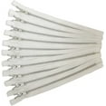 thumbnail image 1 of White YKK Metal Zipper 6 Inch No.5 for Bags - Silver Set of 12, 1 of 1