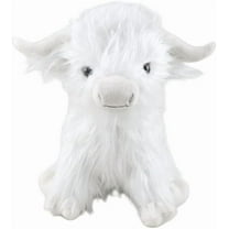 White Yak Plush Toy 9" - Realistic Cow Stuffed Animal with Soft Fabric, Creative Highland Cow Toy, Ideal Gift for Kids & Animal Lovers Birthday Christmas Festival