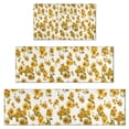 thumbnail image 1 of White Yellow Flower Sunflower Pattern Kitchen Rugs Sets Of 3,Kitchen Runner Rugs Non Skid Washable,Decorative Kitchen Floor Mats for Kitchen,Sink,Laundry,17"x30"+ 17"x47" + 17"x59", 1 of 6