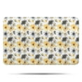 thumbnail image 1 of White Yellow Gray Flower Sunflower Pattern Bathroom Rugs Mat,Non Slip Microfiber Bathroom Rug,Rubber Backing,Soft Bathroom Mats for Bathroom Floor,Tub and Shower,17x27in(43x68cm), 1 of 5