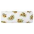 thumbnail image 1 of White Yellow Purple Flower Bouquet Sunflower Pattern Kitchen Rug Mat,Kitchen Runner Rugs Non Skid Washable,Decorative Kitchen Floor Mats for Kitchen,Sink,Laundry,17"x47.2", 1 of 7
