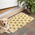thumbnail image 1 of White Yellow Sunflower Pattern Door Rugs,Washable Non Slip Door Mats Indoor,Decorative Door Mats,Entry Mat Indoor for Entrance,Bedroom,Kitchen,Bathroom,16"x24", 1 of 6