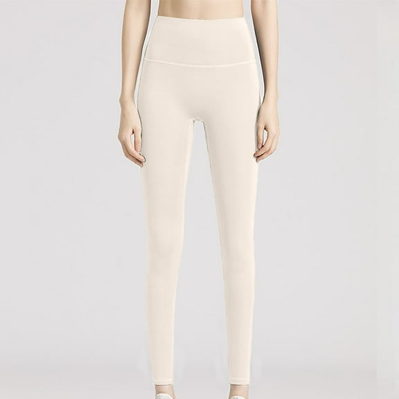 White Yoga Pants Women's Solid Color Fashionable Casual Sports Hip Lifting High Elastic Tight Yoga Pants Sweatpants Womens Fashion