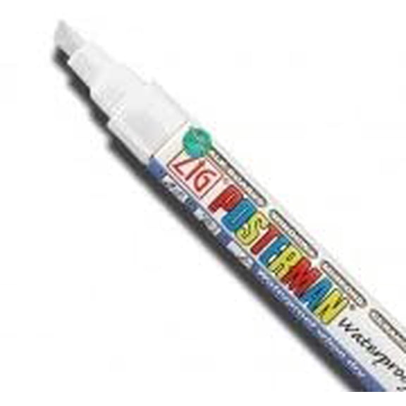 White ZIG POSTERMAN (Wo/Wo 6mm) Waterproof Chisel Tip Marker