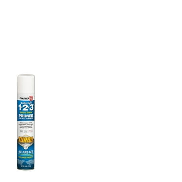 White, Zinsser Bulls Eye 1-2-3 Turbo Primer Spray Paint-343746, 26 oz