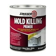 White, Zinsser Mold Killing Flat Primer 276087, Quart, 4 Pack