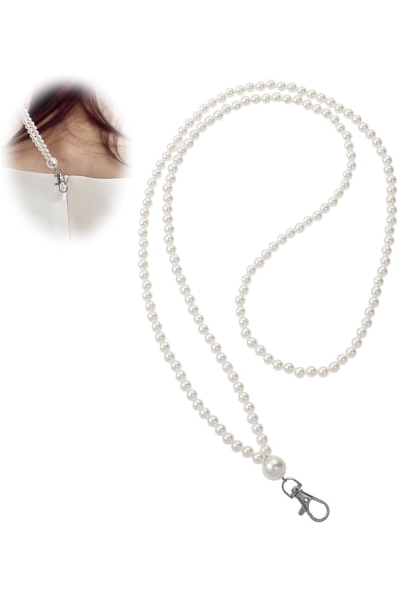 White Zipper Puller Helper,Dress Zipper Helper,Boots Zip Puller,Aid Tool Assistant,Design with Hook and Clip,Pulling Lanyard Zipper Puller Tool,for Clothing Coat Bag All Zipper Types 1PCS