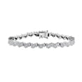 thumbnail image 1 of White Zircon  925 Sterling Silver Rhodium Plated Bracelet for Women Jewelry Size 7.25" Ct 6.03 Birthday Christmas Gifts, 1 of 7