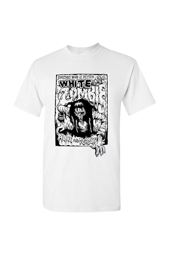 White Zombie Alive And Deadly Classic Adult T-Shirt