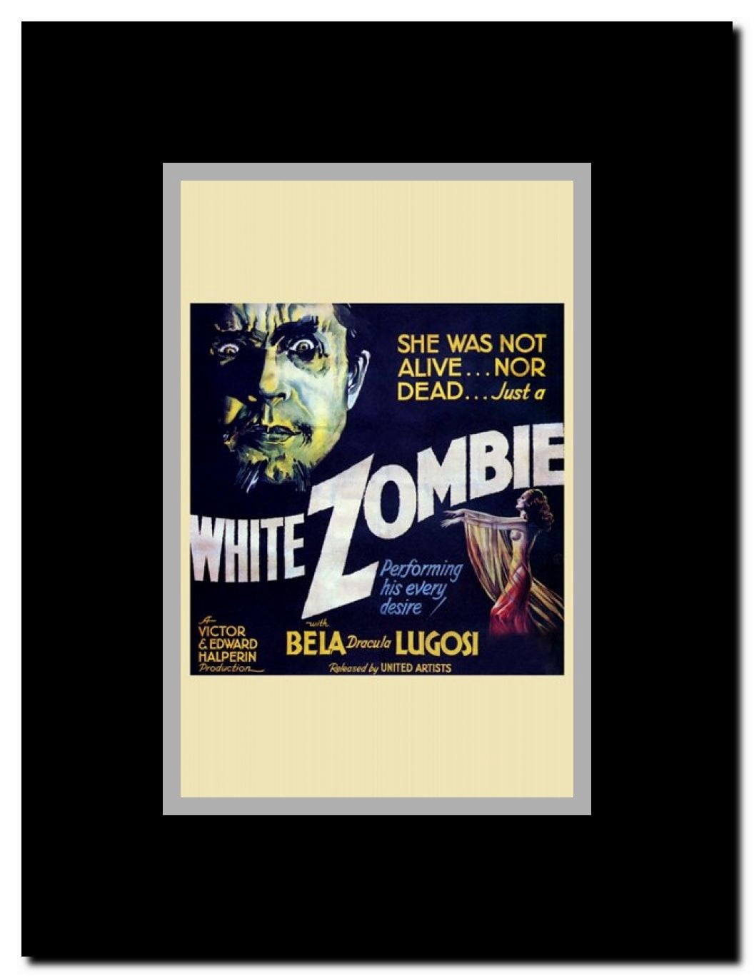 White Zombie Framed Movie Poster
