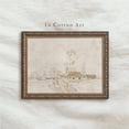 thumbnail image 1 of White and Beige Landscape Neutral Antique Scenery, UNFRAMED Size 30x30, 1 of 1