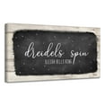 thumbnail image 1 of White and Black 'Dreidels Spin, Sleigh Bells Ring' Hanukkah Canvas Wall Art Decor 12" x 24", 1 of 5