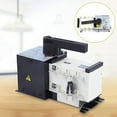 thumbnail image 1 of White and Black Dual Power Transfer Switch, Automatic Changeover Switch, 4P 100A Transfer Switch 9.64*4.13*7.48 in, 1 of 16