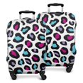 thumbnail image 1 of White and Colorful Of Leopard Print Luggage Cover Fashion Suitcase Cover Baggage Covers Fit 25-28 Inch Luggage (Go Travel), 1 of 5